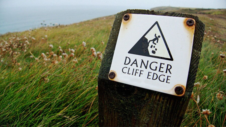Danger: Cliff edge