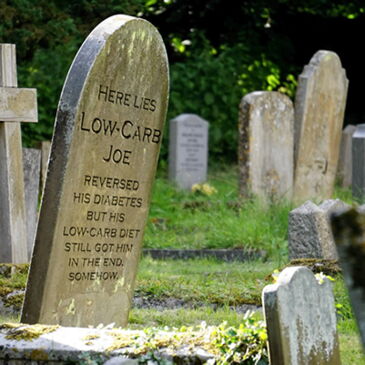 Low Carb Joe's tombstone