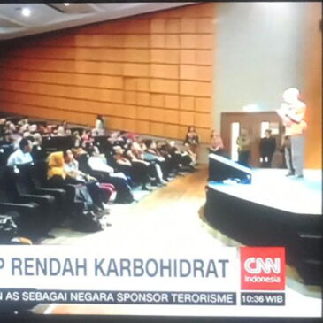 Low Carb Indonesia conference on CNN Indonesia